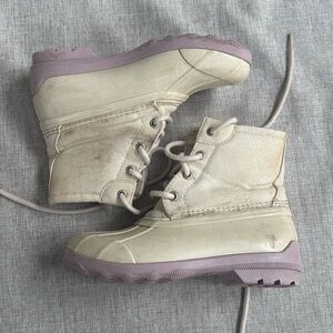 Sperry Youth Duck Boots Waterproof sparkle‎ size 13 little girls rain